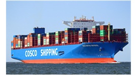 Fuldlastet containerskib Cosco