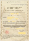 Eksempel på Certificate of Professional Competence manager